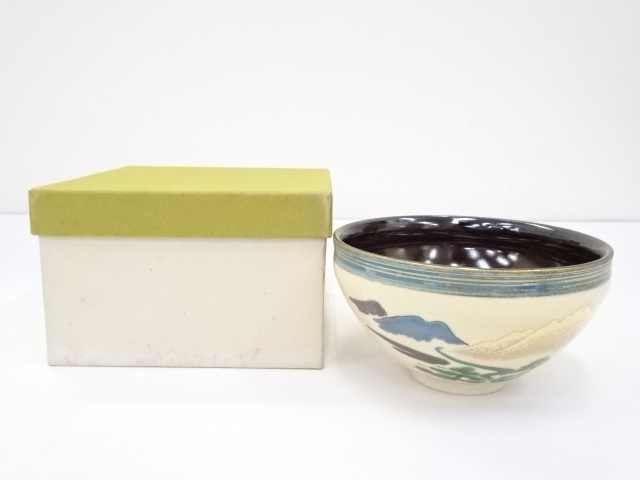 JAPANESE TEA CEREMONY / CHAWAN(TEA BOWL) / MOUNTAIN / ARTISAN WORK